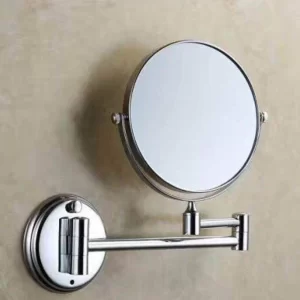 آینه بازویی دیواری مدرن رنگ استیل کروم برای سرویس بهداشتی و حمام