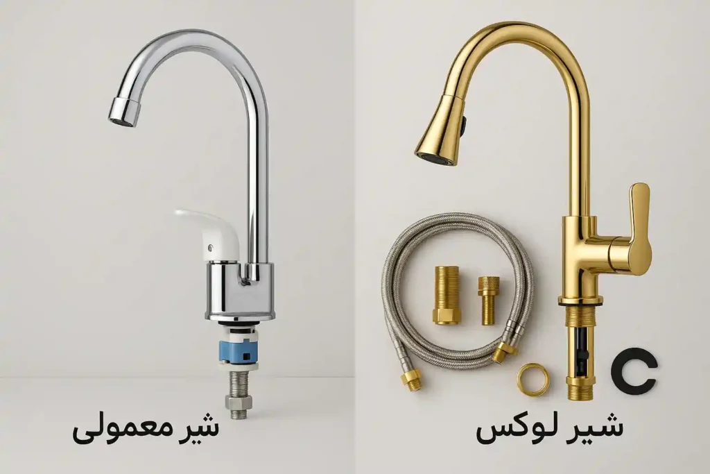 مقایسه شیر معمولی و لوکس